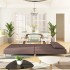 Sofá cama de 2 plazas con dos almohadas tela gris