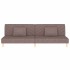 Sofá cama de 2 plazas con dos almohadas tela gris
