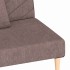 Sofá cama de 2 plazas con dos almohadas tela gris