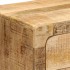 Mesita de noche de madera maciza de mango rugosa 40x32x46