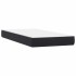 Cama box spring con colchón cuero sintético negro 80x220