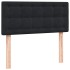 Cama box spring con colchón cuero sintético negro 80x220