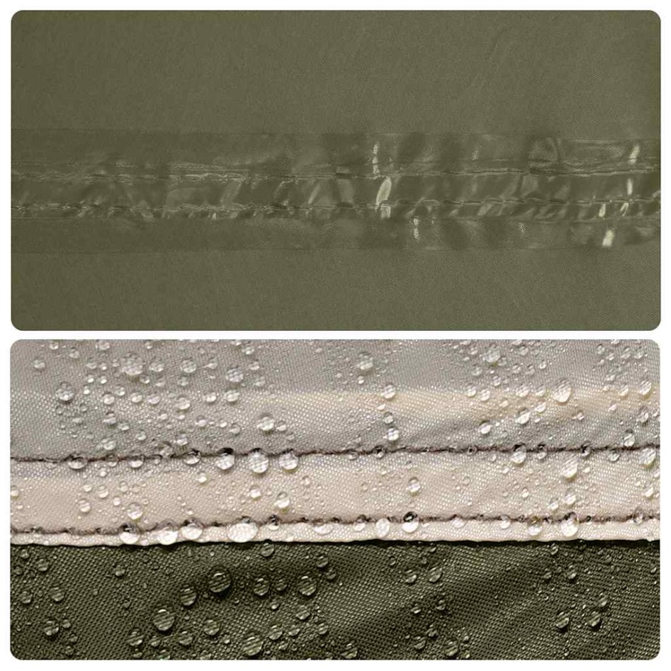 Tienda de coche para 2 personas impermeable verde