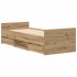 Estructura de cama sin colchón madera de ingeniería