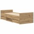Estructura de cama sin colchón madera de ingeniería