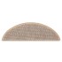 Alfombra autoadhesiva escalera sisal 30 uds beige