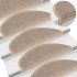 Alfombra autoadhesiva escalera sisal 30 uds beige