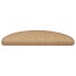 Alfombra autoadhesiva escalera sisal 30 uds 65x21x4 cm