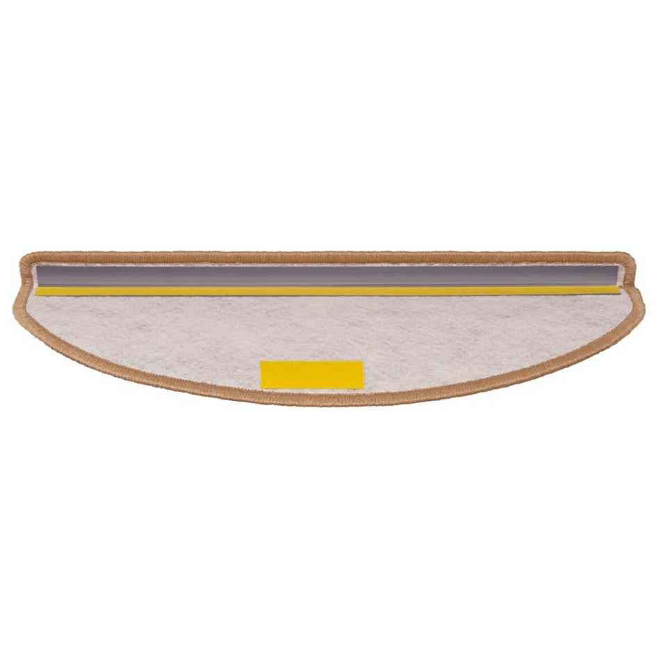 Alfombra autoadhesiva escalera sisal 30 uds 65x21x4 cm