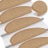 Alfombra autoadhesiva escalera sisal 30 uds 65x21x4 cm