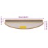 Alfombra autoadhesiva escalera sisal 30 uds 65x21x4 cm