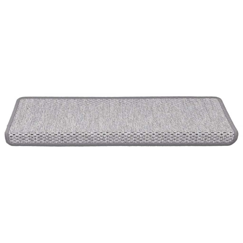 Alfombra autoadhesiva escalera sisal 30 uds 65x21x4 cm