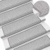 Alfombra autoadhesiva escalera sisal 30 uds 65x21x4 cm