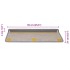 Alfombra autoadhesiva escalera sisal 30 uds 65x21x4 cm