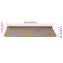 Alfombra autoadhesiva escalera sisal 30 uds 65x21x4 cm