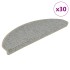 Alfombra autoadhesiva escalera sisal 30 uds verde
