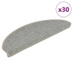 Alfombra autoadhesiva escalera sisal 30 uds verde claro