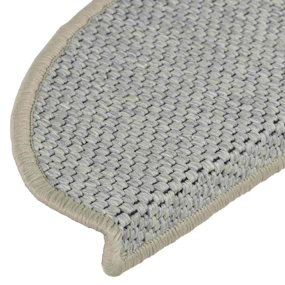 Alfombra autoadhesiva escalera sisal 30 uds verde