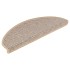 Alfombra autoadhesiva escalera sisal 30 uds beige