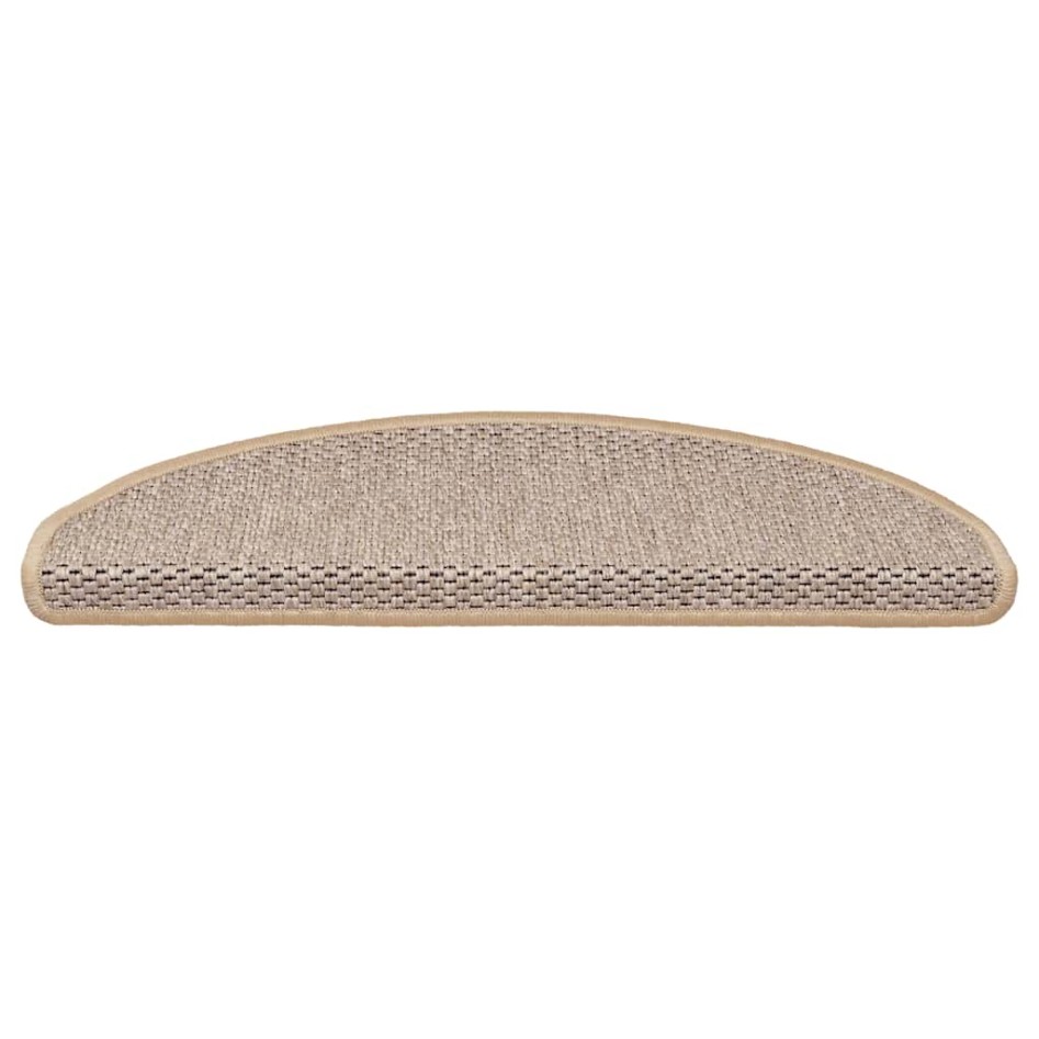 Alfombra autoadhesiva escalera sisal 30 uds beige