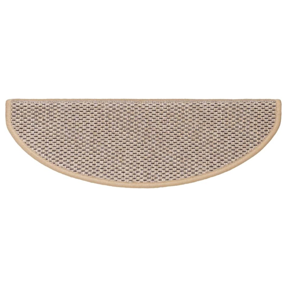 Alfombra autoadhesiva escalera sisal 30 uds beige