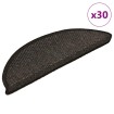 Alfombra autoadhesiva escalera sisal 30 uds antracita