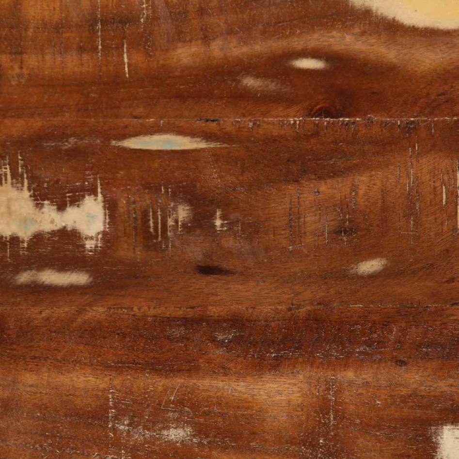 Mueble de TV de pared madera maciza reciclada 100x32x25