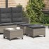 Taburetes de jardín con cojines 2 uds gris 55x55x36