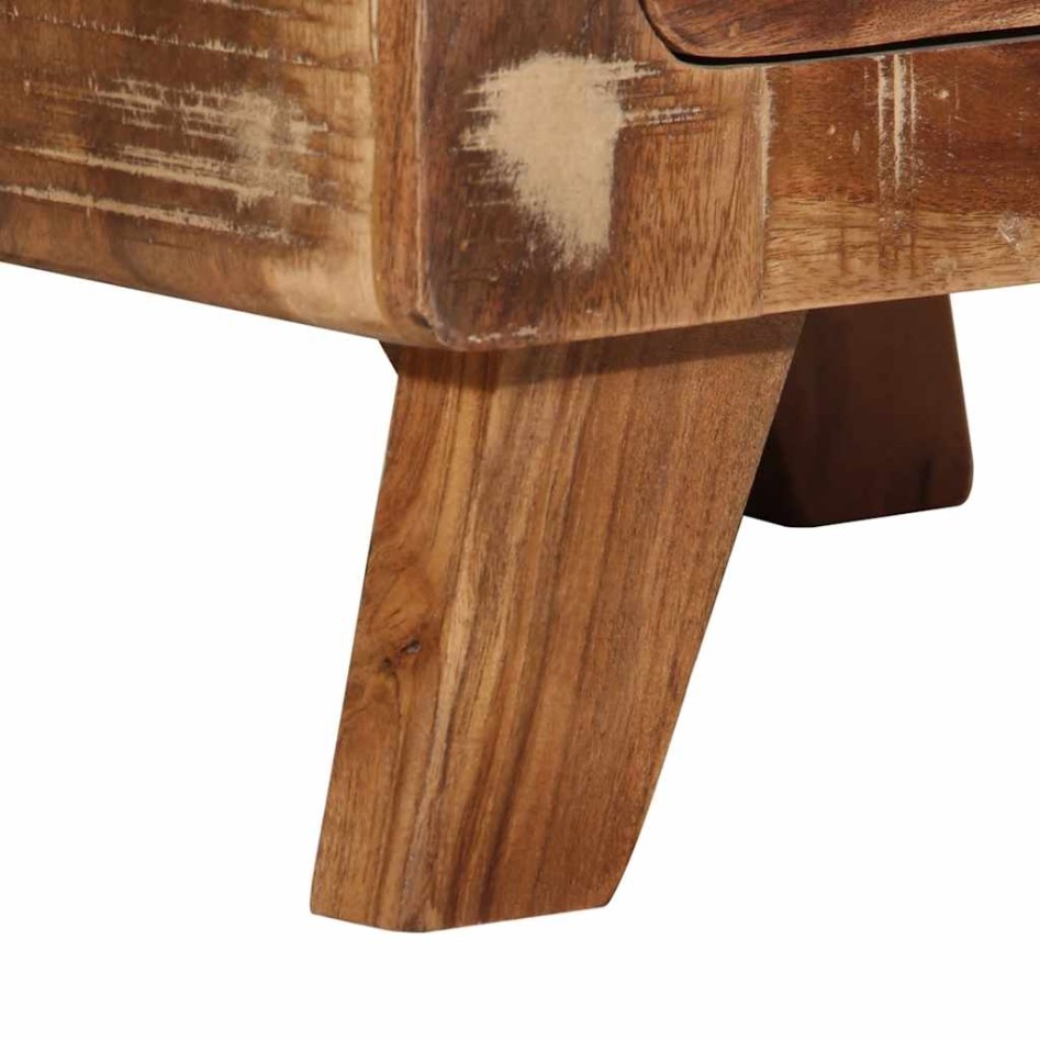 Mesilla de noche 2 uds 37x32x50 cm madera maciza