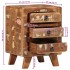 Mesilla de noche 2 uds 37x32x50 cm madera maciza