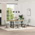 Sillas de comedor giratorias 6 uds terciopelo gris