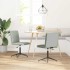 Sillas de comedor 2 unidades terciopelo gris