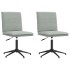 Sillas de comedor 2 unidades terciopelo gris