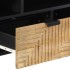 Mueble de TV madera maciza de mango marrón 100x33x46