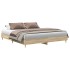 Estructura de cama sin colchón roble Sonoma 180x200