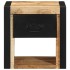 Mesitas de noche 2 uds 40x35x40 cm madera maciza rugosa