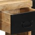 Mesitas de noche 2 uds 40x35x40 cm madera maciza rugosa