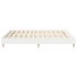 Cama sin colchón blanca 180x200 cm madera de