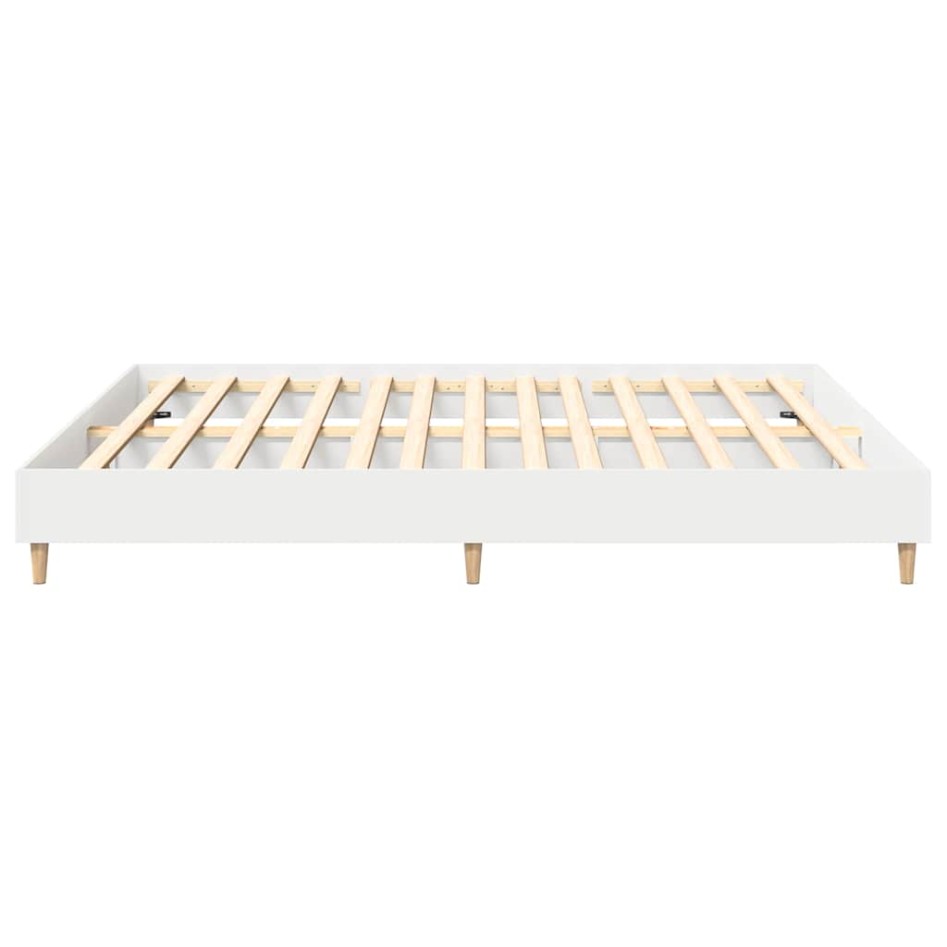 Cama sin colchón blanca 180x200 cm madera de