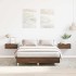 Estructura de cama sin colchón marrón roble 120x190 cm