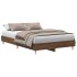 Estructura de cama sin colchón marrón roble 120x190 cm