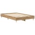 Estructura de cama sin colchón roble artesanal 135x190cm