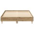 Estructura de cama sin colchón roble artesanal 135x190cm
