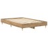 Estructura de cama sin colchón roble artesanal 135x190cm