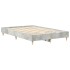 Estructura de cama sin colchón gris hormigón 135x190 cm