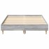 Estructura de cama sin colchón gris Sonoma 140x190 cm