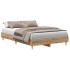 Estructura de cama sin colchón roble artesanal 120x190cm