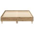 Estructura de cama sin colchón roble artesanal 120x190cm