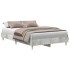 Estructura de cama sin colchón gris hormigón 140x190 cm