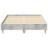 Estructura de cama sin colchón gris hormigón 140x190 cm